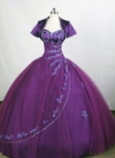 Affordable Ball Gown Sweetheart-neck Floor-length Tulle Quinceanera Dresses Style FA-C-080