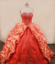 Affordable Ball gown Sweetheart Floor-length Quinceanera Dresses Appliques with Beading Style FA-Z-0082
