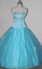 Beautiful A-line Sweetheart Floor-length Quinceanera Dresses Appliques with Beading Style FA-Z-0034 