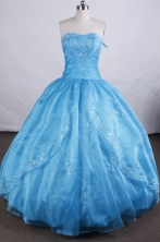 Beautiful Ball gown Sweetheart Floor-length Quinceanera Dresses Appliques Style FA-Z-0041