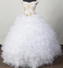 Elegant Ball Gown Off The Shoulder Neckline Floor-length Quinceanera Dress LJ2658