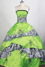 Elegant Ball gown Strapless Floor-length Quinceanera Dresses Style FA-W-r69