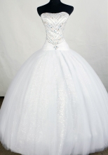 Formal Ball Gown Strapless Floor-length Beading Quinceanera Dresses Style FA-C-083