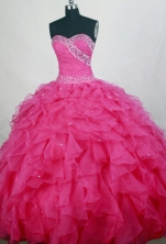 Gorgeous Ball gown Sweetheart-neck Floor-length Quinceanera Dresses Style FA-W-r80