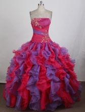 Luxurious Ball gown Strapless Floor-length Quinceanera Dresses Style FA-W-r03