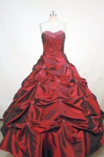 Luxurious Ball gown Sweetheart Floor-length Appliques with Beading Quinceanera Dresses FA-00129