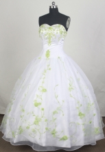 Modest Ball gown Strapless Sweetheart Floor-length Quinceanera Dresses Style FA-W-r08