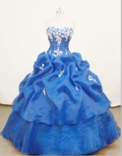 Perfect Ball gown Sweetheart Floor-length Quinceanera Dresses Appliques Style FA-Z-0060