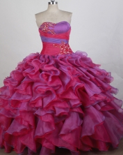 Romantic Ball gown Strapless Floor-length Quinceanera Dresses Style FA-W-r24