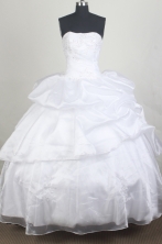 Simple Ball gown Strapless Floor-length Quinceanera Dresses Style FA-W-r21