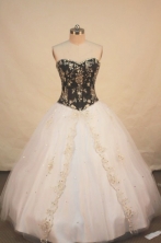 Wonderful A-line Sweetheart Floor-length Quinceanera Dresses Appliques with sequins Style FA-Z-0088