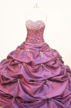 Affordable Ball Gown Sweetheart Floor-length Quinceanera Dresses Beading Style FA-Z-0227
