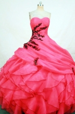 Brand New Ball Gown Sweetheart Floor-length Quinceanera Dresses Appliques Style FA-Z-0268