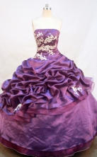Exquisite Ball gown Strapless Floor-Length Quinceanera Dresses Style FA-Y-168