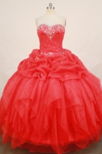 Fashionable Ball Gown SweetheartFloor-length Quinceanera Dresses Appliques with Beading Style FA-Z-0182