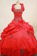 Wonderful Ball Gown Strapless Floor-length Quinceanera Dresses Embroidery Style FA-Z-0276