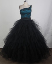 2012 Exquisite Ball Gown One Shoulder Neck Floor-Length Quinceanera Dresses Style JP42651
