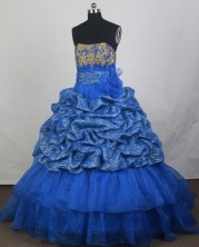 2012 Popular Ball Gown Strapless loor-Length Quinceanera Dresses Style JP42656