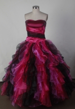 Beautiful Ball Gown Strapless Floor-length Quincenera Dresses TD26009
