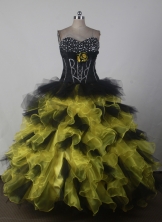 Beautifull Ball Gown Sweetheart Floor-length Quincenera Dresses TD260016