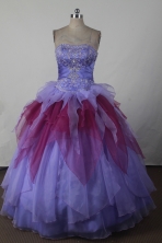 Exclusive Ball Gown Strapless Floor-length Colorful Quincenera Dresses TD260022