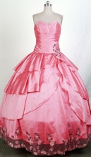 Perfect Ball Gown Sweetheart Floor-length Quinceanera Dress ZQ12426031