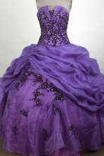 Pretty  Ball Gown Strapless Floor-length Quinceanera Dress ZQ12426055