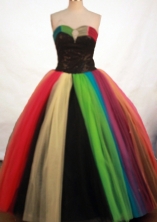 Fashionable Ball Gown Sweetheart Floor-length Colorfull Organza Quinceanera Dress Style FA-L-129