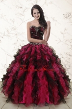 Beautiful Multi Color 2015 Quinceanera Dresses with Sweetheart XFNAO5800FOR