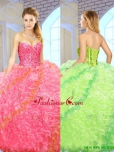 Exquisite Beading Sweetheart Quinceanera Gowns with Floor Length SJQDDT148002-2FOR