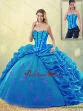Popular Ball Gown Beading Sweet 16 Dresses with Pick Ups SJQDDT191002-2FOR