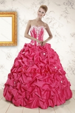 2015 Cheap Ball Gown Sweetheart Quinceanera Dresses with Appliques XFNAOA58FOR