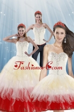 2015 Fashionable Multi Color Quinceanera Dresses with Beading Layers XFNAOA11TZA1FOR