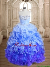 Exclusive Beaded and Ruffled Sweet 16 Dress in Rainbow SWQD162-4FOR