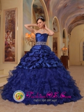 La Cruz Colombia Elegant Hot Pink Wholesale Quinceanera Dress Sweetheart Beaded Decorate Bodice Taffeta and Organza Ball Gown For 2013 Style QDZY330FOR