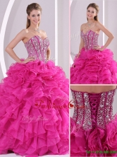 Luxurious Fuchsia Ball Gown Sweetheart Quinceanera Dresses LFY091906AFOR