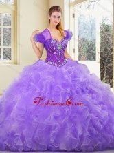 2016 New Style Sweetheart Beading and Ruffles Sweet 16 Gowns SJQDDT389002-1FOR