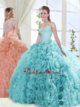 Exclusive See Through Back Beaded Detachable Sweet 16 Dresses with StrapsSJQDDT564002FOR