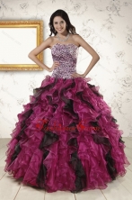 2015 New Style Sweetheart Ruffles Quinceanera Dresses in Multi Color XFNAO019FOR