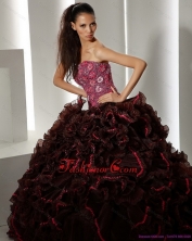 2015 The Most Popular Multi Color Quinceanera Gowns with Ruffles and Appliques WMDQD015FOR