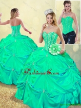 Beautiful Beading and Pick Ups Sweet 16 Dresses with Lace Up SJQDDT185002-7FOR