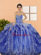 Custom Made Beading and Ruffles Sweet 15 Dresses in Multi Color QDDTC43002FOR