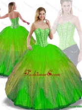 Perfect Ball Gown Multi Color Quinceanera Dresses with Beading SJQDDT187002-2FOR