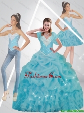Perfect Beaded 2015 Fall Quinceanera Dresses in Baby Blue SJQDDT81001FOR