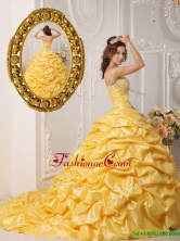 Perfect Pick Ups and Appliques Quinceanera Gowns with Court Train for 2016   QDZY008CFOR