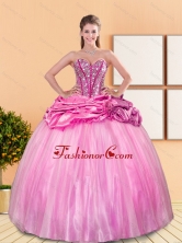 The Most Popular Beading and Pick Ups Sweetheart Quinceanera Dresses for 2015 Spring QDDTA10002-2FOR