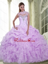 The Most Popular Beading and Ruffles Sweetheart Quinceanera Dresses for 2015 SJQDDT3002FOR