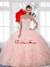 The Super Hot Beading and Ruffles Sweetheart Quinceanera Gown for 2015 QDDTC25002-1FOR