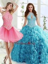 Cut Out Bust Beaded Detachable Quinceanera Gowns in Baby BlueSJQDDT558002AFOR