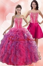 Recommended 2015 Spring Multi Color Quinceanera Dresses with Appliques XFNAO060TZFOR